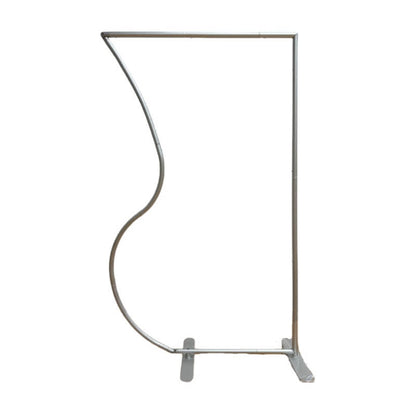 4x7ft Half Vase Backdrop Metal Frame Stand for Birthday Event Decoration-ubackdrop