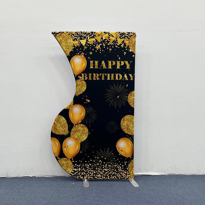4x7ft Half Vase Backdrop Metal Frame Stand for Birthday Event Decoration-ubackdrop