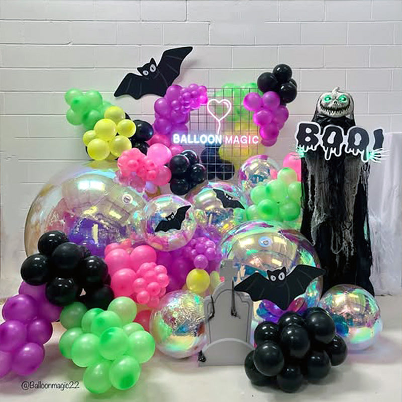Rainbow Color Inflatable Mirror Ball Reusable Big Bubble Balloon-ubackdrop
