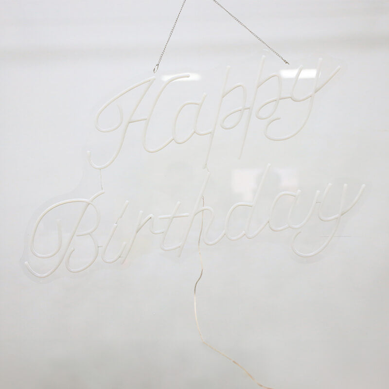 Happy Birthday LED Neon Sign Resuable Party Decoration Backdrop-ubackdrop