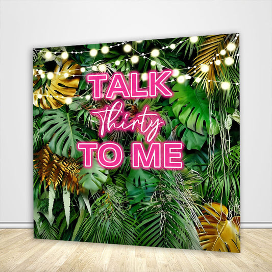 Hawaii Night Talk Thirty To My Birthday Backdrop-ubackdrop