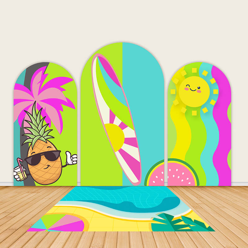Hawaiian Aloha Summer Beach Party Decorations Backdrop-ubackdrop