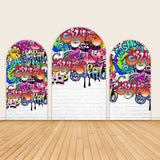 Hip Hop Theme Birthday Backdrop Graffiti Wall Party Backdrop