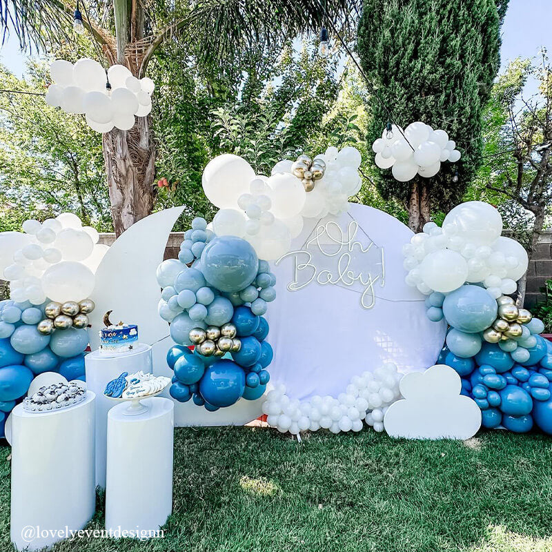 Party & Hoop Balloon Circle Loop Flower Arch Photo Booth Backdrop Stand Round Backdrop-ubackdrop