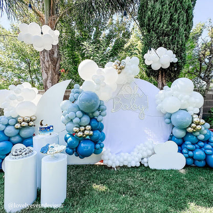 Party & Hoop Balloon Circle Loop Flower Arch Photo Booth Backdrop Stand Round Backdrop-ubackdrop