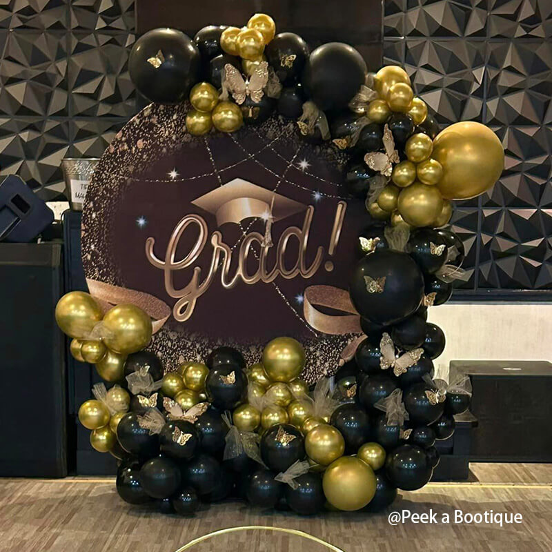 Party & Hoop Balloon Circle Loop Flower Arch Photo Booth Backdrop Stand Round Backdrop-ubackdrop
