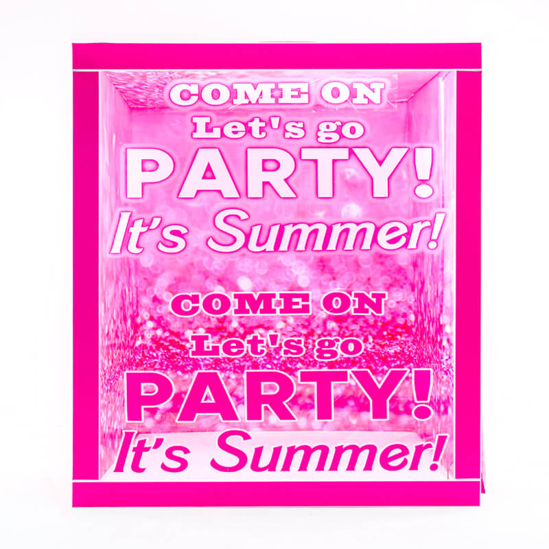 6.5x7.5ft Hot Pink Photo Booth Party Photo Box