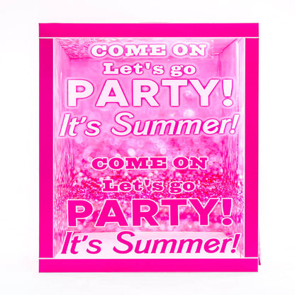 6.5x7.5ft Hot Pink Photo Booth Party Photo Box