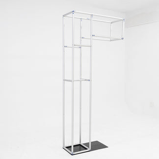 Distorted Stand 3.7x8.2ft Inverted L-Shaped Stand with Heavy-Duty Base Plate for Events ...