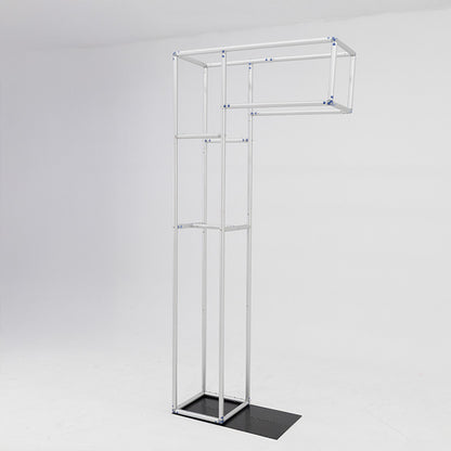 3.7x8.2ft Inverted L-Shaped Stand with Heavy-Duty Base Plate for Event Decorations-ubackdrop