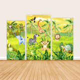 Jungle Safari Animal Birthday Party Decors Backdrop