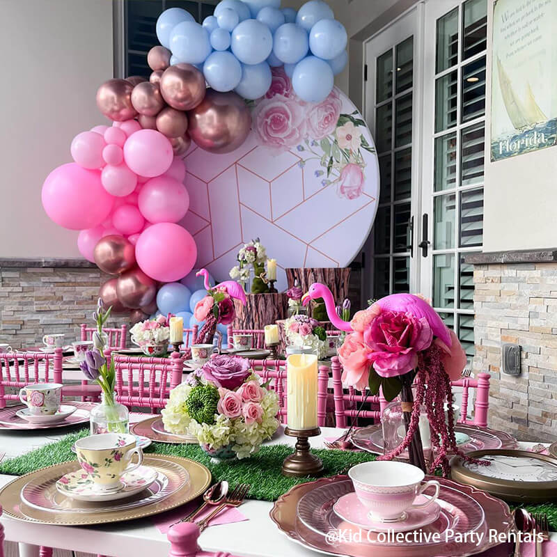 Party & Hoop Balloon Circle Loop Flower Arch Photo Booth Backdrop Stand Round Backdrop-ubackdrop