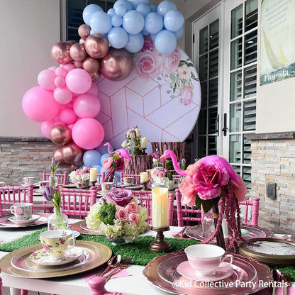 Party & Hoop Balloon Circle Loop Flower Arch Photo Booth Backdrop Stand Round Backdrop-ubackdrop