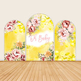 Lemon Baby Shower Backdrop for Girl Party Backdrop