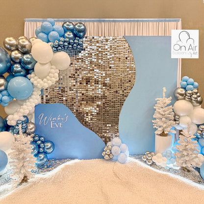 Light Gold Shimmer Wall Panels – Easy Setup Wedding/Event/Theme Party Decorations-ubackdrop