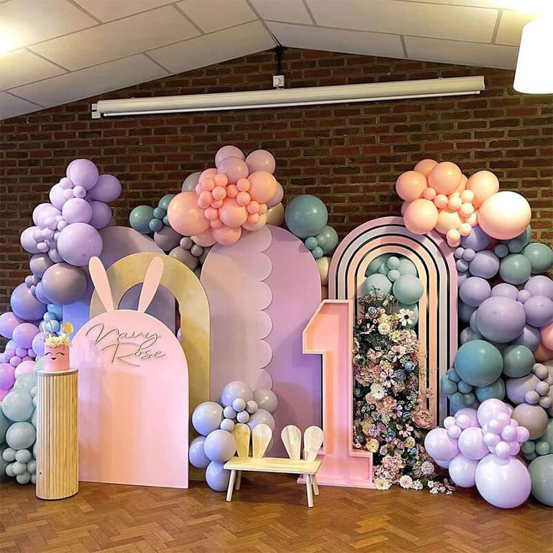 Lilac Purple Balloon Birthday Wedding Party Kit-ubackdrop