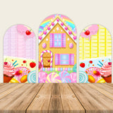 Lollipop Candyland Backdrop Candy Cookies Birthday Party Backdrop