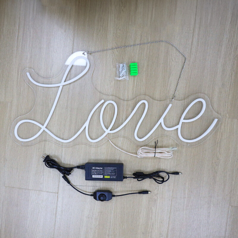 Love LED Neon Sign Resuable Party Decoration Backdrop-ubackdrop