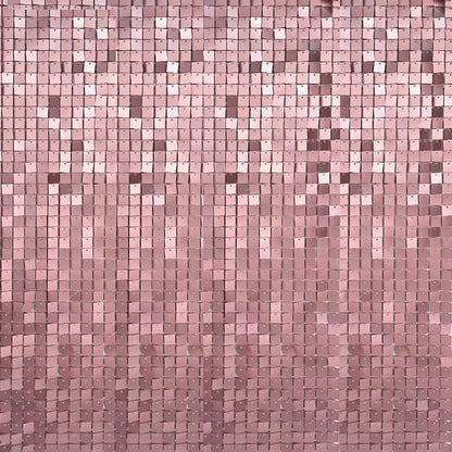 Matte Pink Shimmer Wall Panels, Easy Setup Party Decorations-ubackdrop