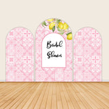 Mediterranean Pink Bridal Shower Arch Party Backdorp