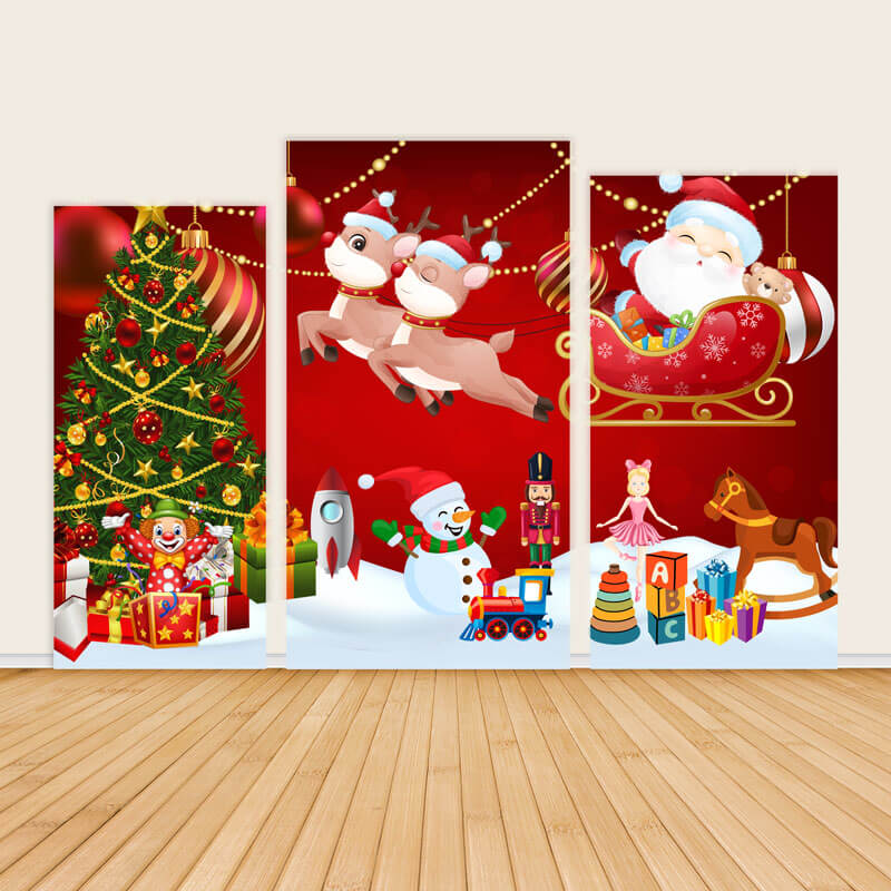 Merry Christmas New Year Decoration Covers-ubackdrop