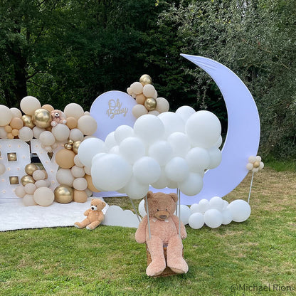 6.5ft Portable Crescent Moon Shape Stand for Baby Showers & Birthday & Wedding Events-ubackdrop