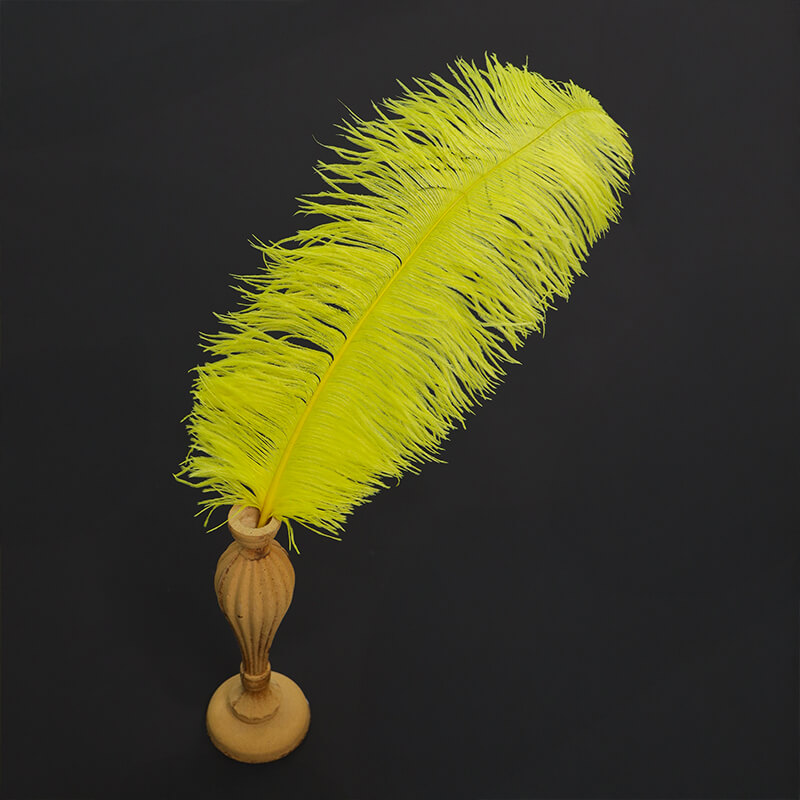 24"-26" Yellow Natural Ostrich Feathers Centerpiece Filler