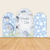 Oneder the Sea Theme Birthday Party Backdrop Cover