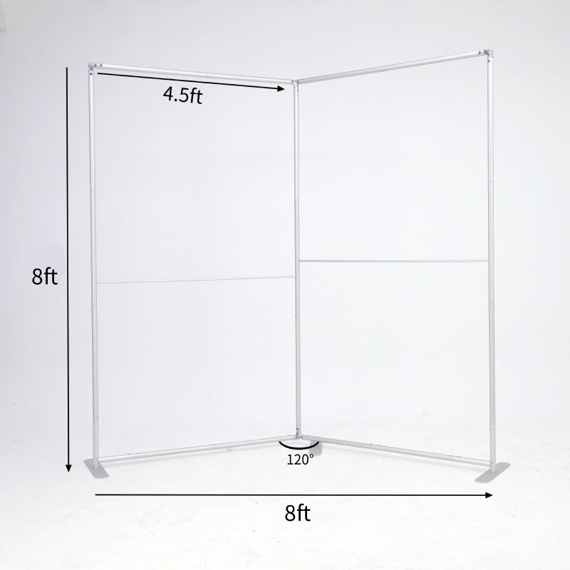 8x8ft Open Book-Shaped Frame Stand For Baby Shower And Graduation Party-ubackdrop