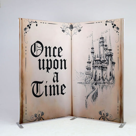 8x8ft Open Book-Shaped Frame Stand For Baby Shower And Graduation Party-ubackdrop