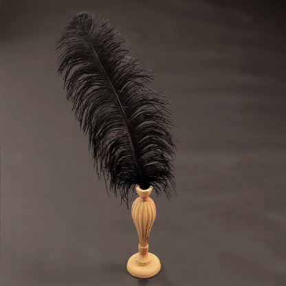 24"-26" Black Natural Ostrich Feathers Centerpiece Filler