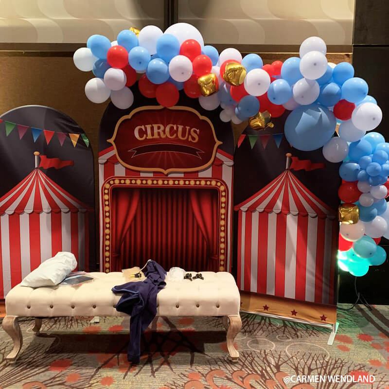 Circus Theme Birthday Party Decoration Chiara Arched Wall Covers – ubackdrop