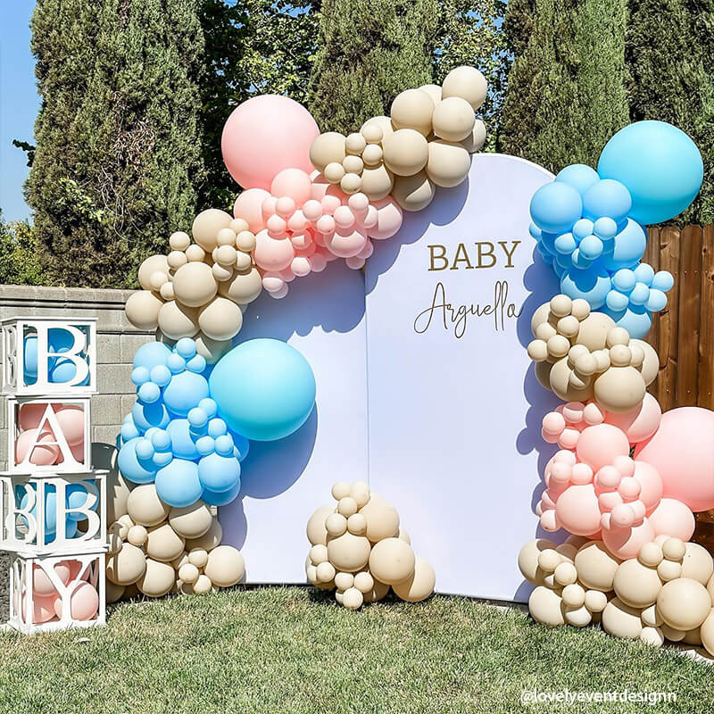 8x7.5ft Sturdy Portable Balloon Stand for Baby Showers & Birthdays &  Wedding Events