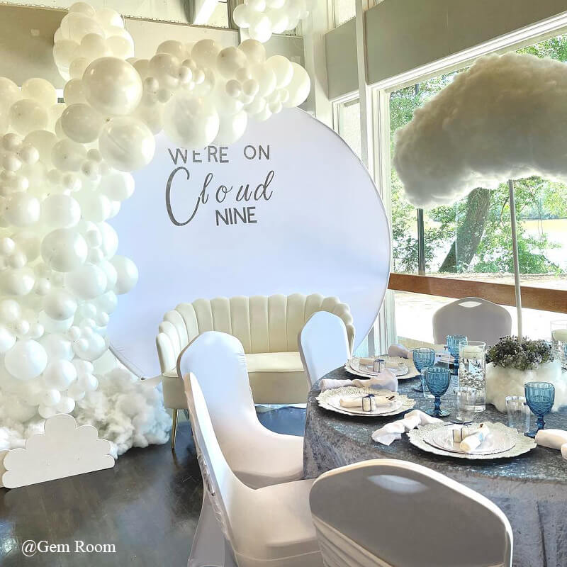 Party & Hoop Balloon Circle Loop Flower Arch Photo Booth Backdrop Stand Round Backdrop-ubackdrop