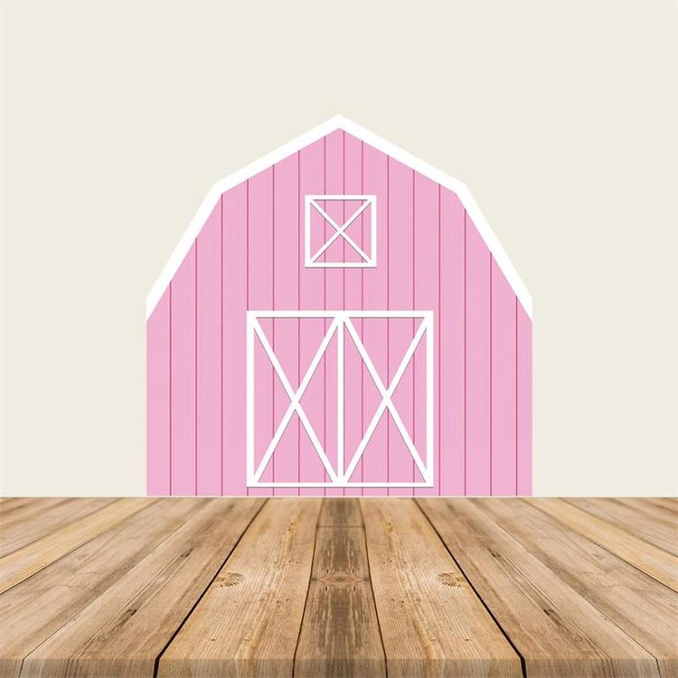 Pink Barn Door Farm Theme Party Decoration for Kids Birthday Party
