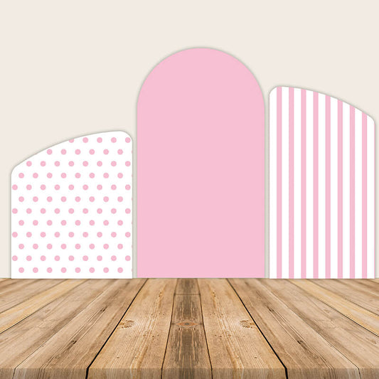 Pink Dots Chiara Backdrop Arched Wall Birthday Party-ubackdrop