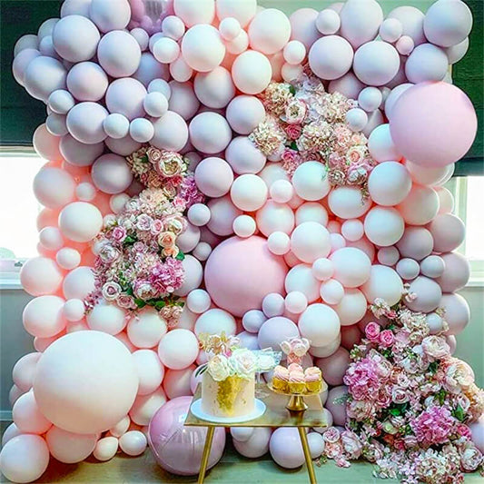 Pink Purple Balloon Kit Lavender Balloons Bridal Wedding Birthday Decoration-ubackdrop