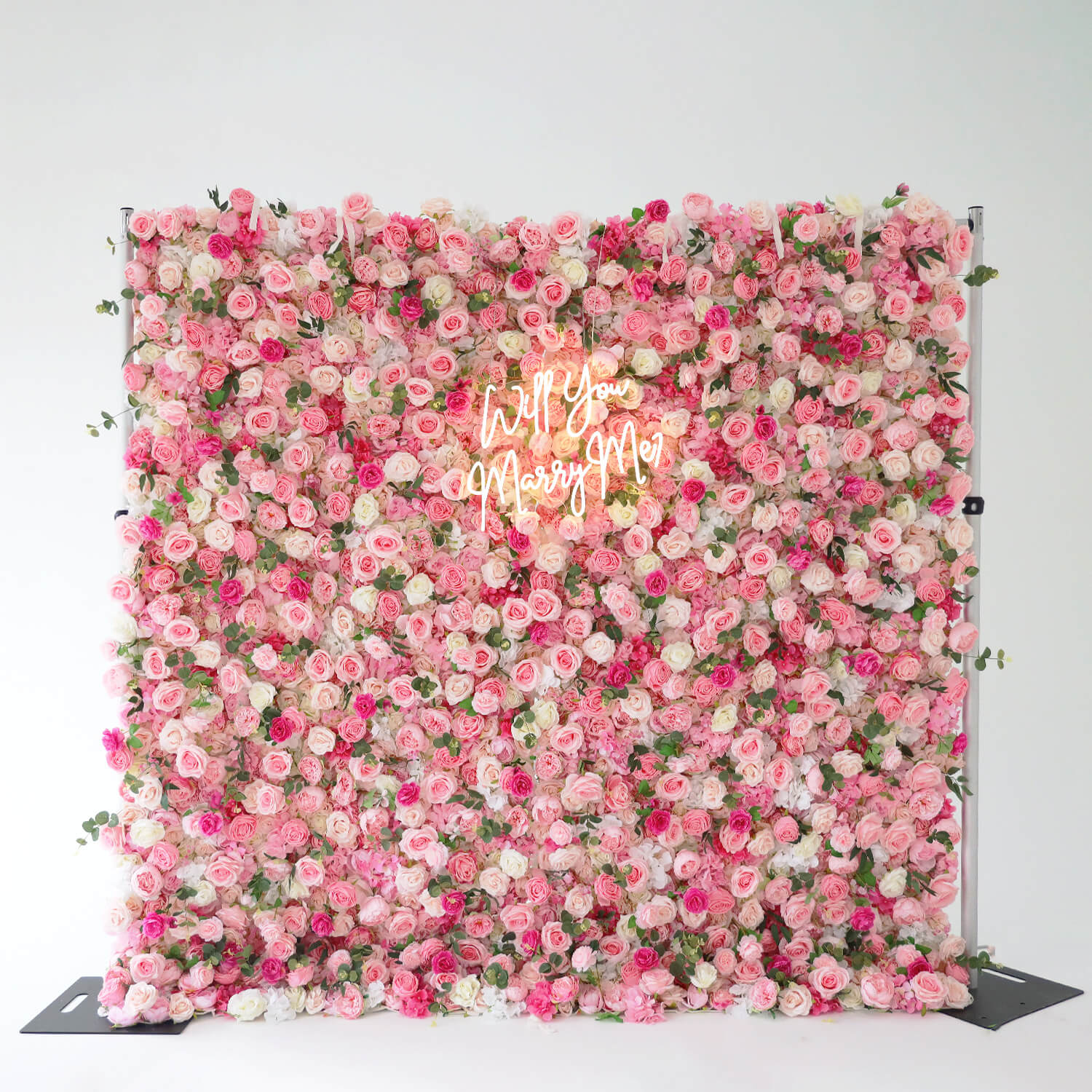 Pink Rose Flower Wall Backdrop for Birthday&Baby Shower Party Decorations-ubackdrop