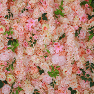 Pink Rose Flower Wall Backdrop for Weddings & Showers – ubackdrop