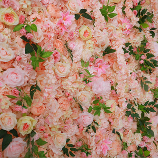 Pink Roses Flower Wall Backdrop – ubackdrop