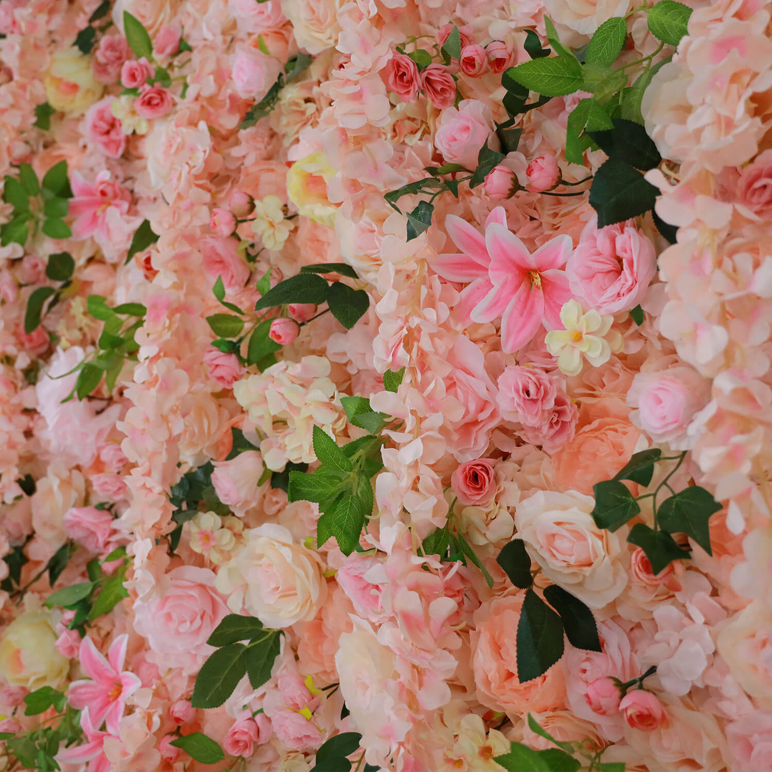 Pink Rose Flower Wall Backdrops Wedding Birthday Floral Theme Party  Background