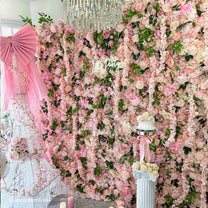 Pink Roses Flower Wall Backdrop – ubackdrop