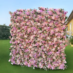 Light Purple Fabric Flower Wall Birthday Party Decor
