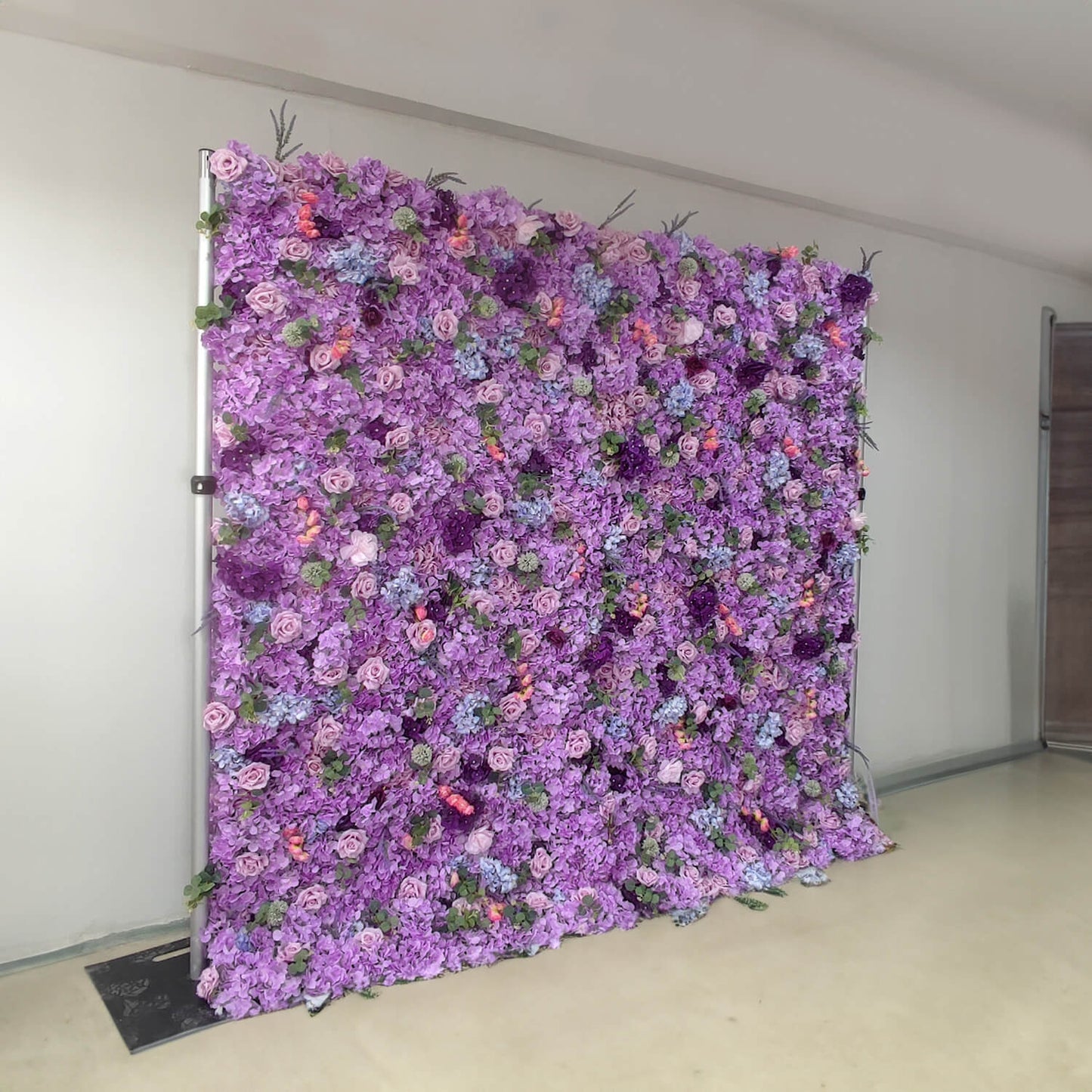 Purple Roses Hydrangea Flower Wall Birthday Party&Baby Shower Decoration