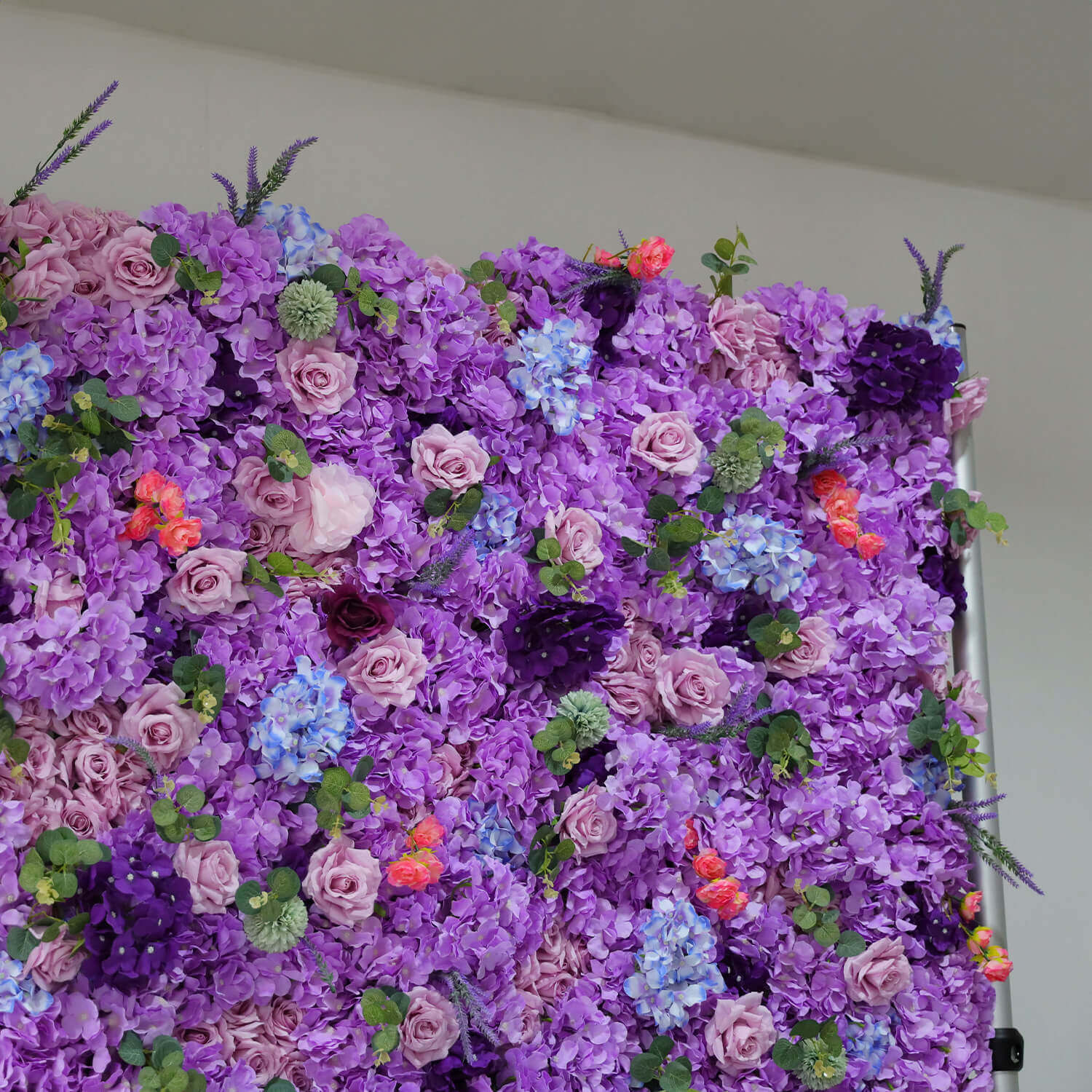 Purple Roses Hydrangea Flower Wall Birthday Party&Baby Shower Decoration-ubackdrop