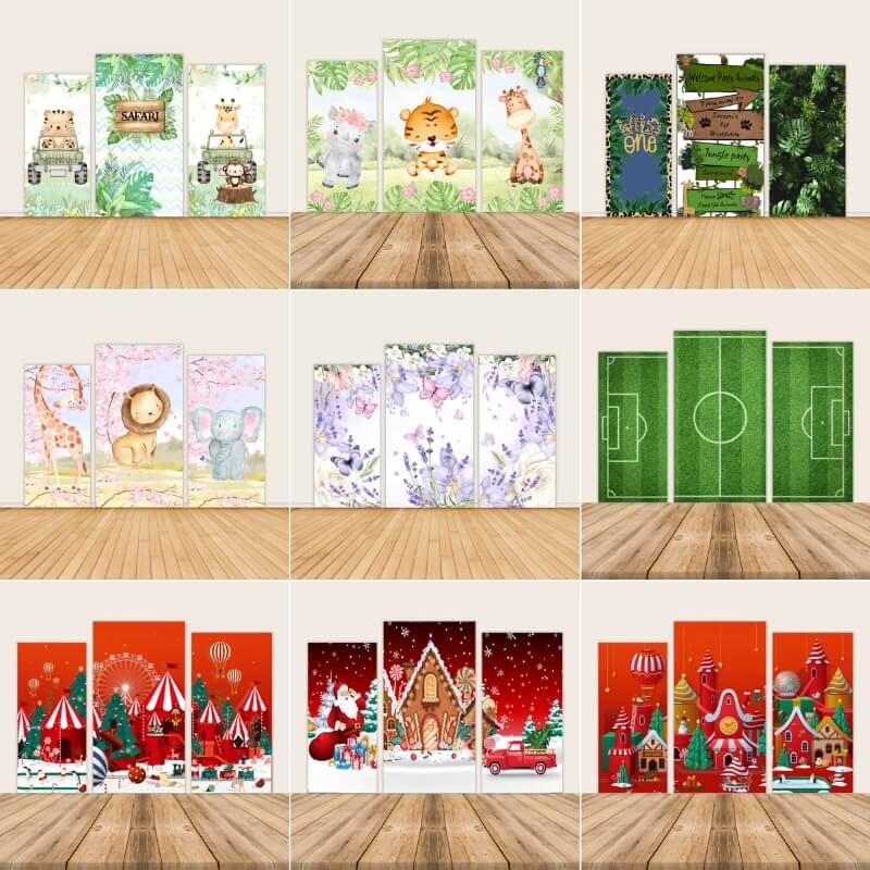 Rectangular Backdrop Wall Set, Birthday&Baby Shower&Wedding Party Decoration-ubackdrop
