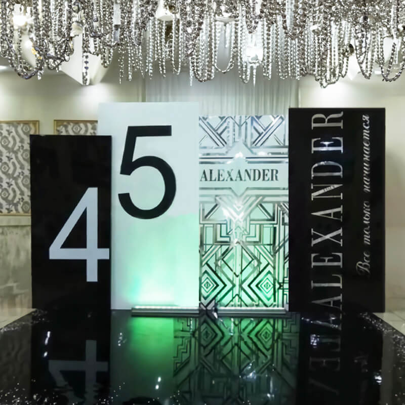 Rectangular Backdrop Wall Set, Birthday&Baby Shower&Wedding Party Deco ...