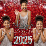 Red Gold  Backdrop Prom Send Off 2025