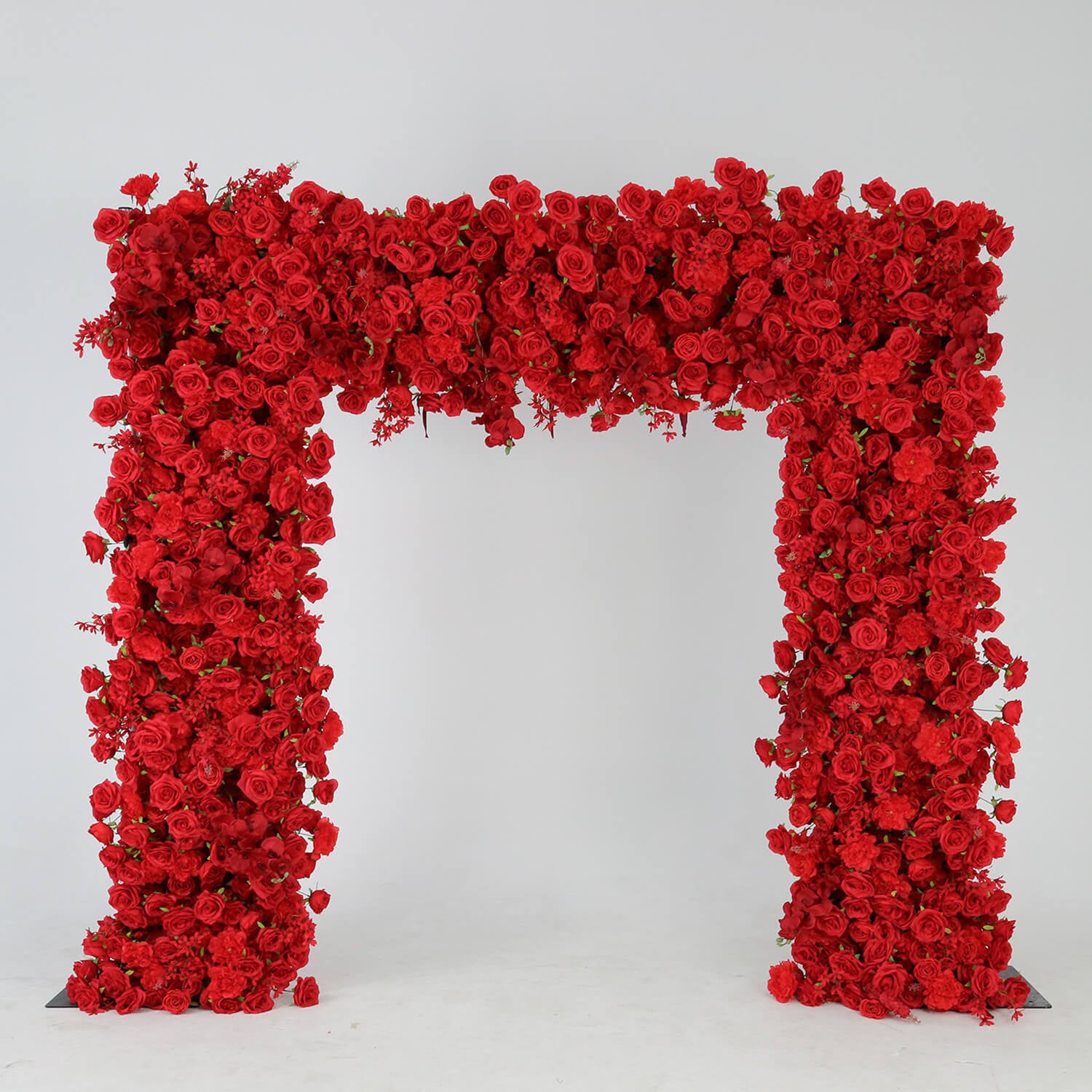 Red Roses Arch Red Rose Arch Flower Wall Backdrop for Weddings, Parties and Bridal ...