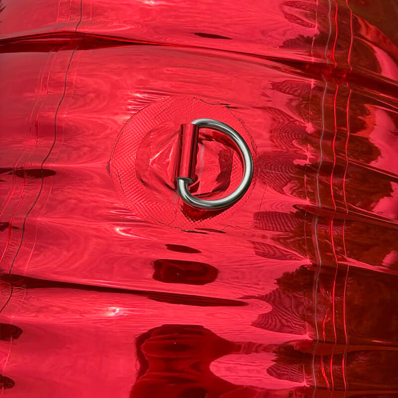 Red Shiny Hearts Inflatable Mirror Ball Reusable Big Bubble Balloon-ubackdrop